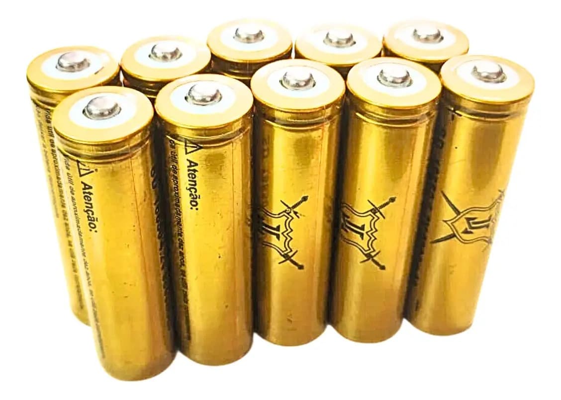 Kit 10 Baterias 18650 4,2v 8800mah Recarregável Lanterna Led 4.2v