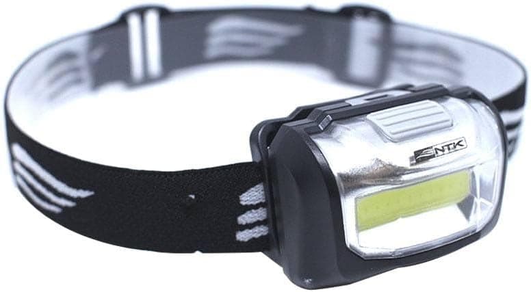NTK, Lanterna de Cabeça, Cobb, Plástico ABS com LED 3W, 15 Metros Alcance, Camping/Aventura, Preto