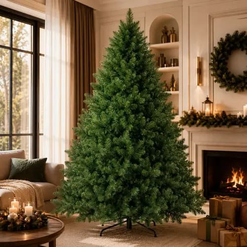 Árvore Natal Pinheiro Luxo 180cm 600 Galhos Cheia Realista Verde