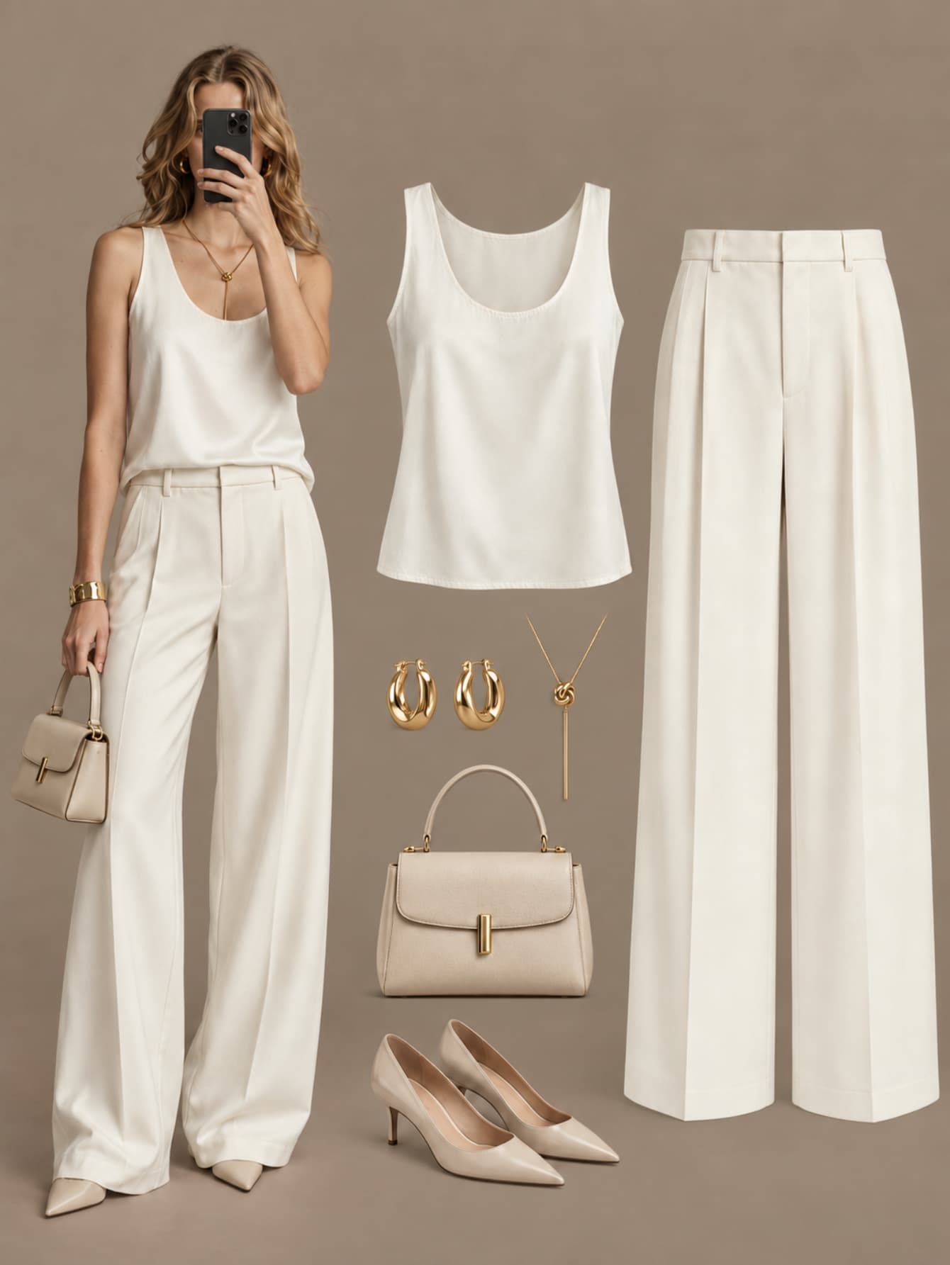 Anewsta Essential Primavera, Verão, Início do Outono Regata de Acetato Branco