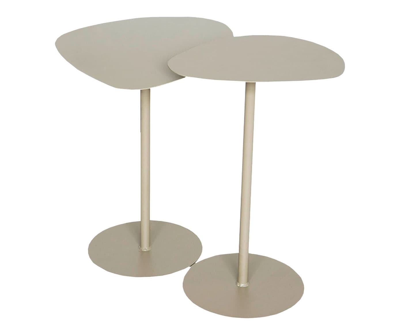 Conjunto de Mesas Laterais Organicas - Taupe | Westwing